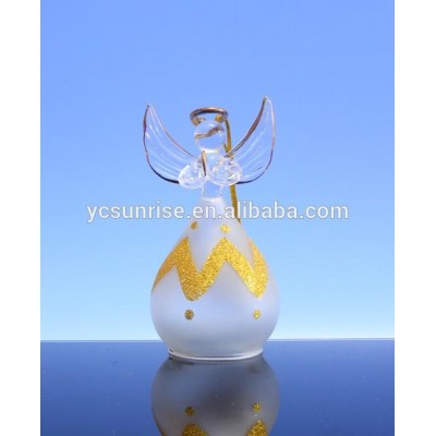 Glass mini angel figurine craft baubles wholesale