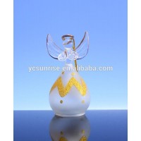 Glass mini angel figurine craft baubles wholesale