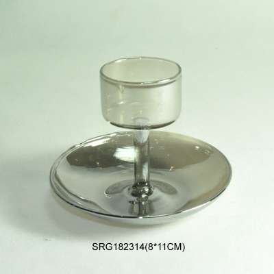 Glass Candle holder Decorative Glass candlestick holder