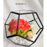 gold black glass terrarium clear terrarium glass for plant and flower