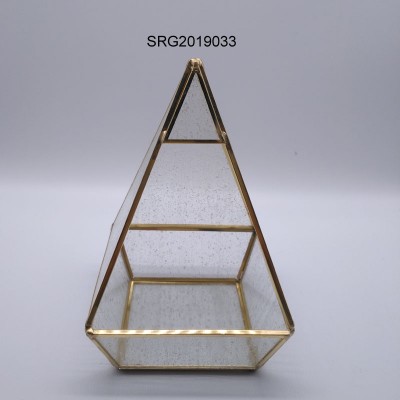 hanging glass terrarium clear glass geometrical glass vase for plant moss