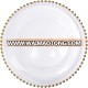 glass beaded charger dinner  plate